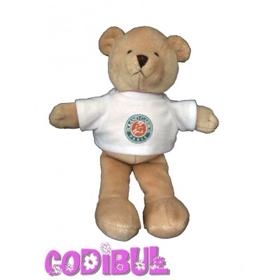 DOUDOU ET COMPAGNIE ours beige roland garros BNP PARIBAS