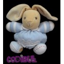 KALOO Doudou lapin blue p'tit lapin velours bleu