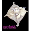 MOTS D'ENFANTS doudou plat mouton agneau foulard