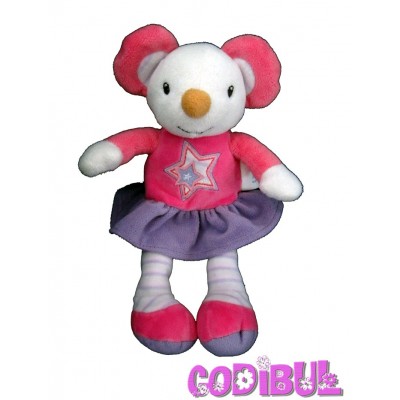 DOUDOU POUPEE FILLE ROSE NOUNOURS