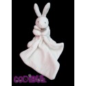 DOUDOU ET COMPAGNIE lapin blanc mouchoir