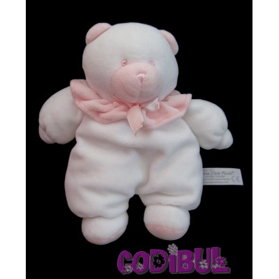 ANNA CLUB PLUSH DOUDOU ours blanc et rose