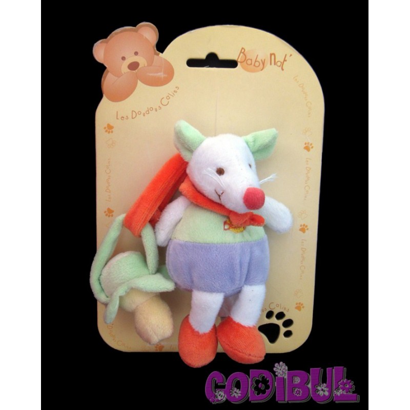 BABY NAT' doudou souris attache tétine BABY NAT' doudou souris attache tétine