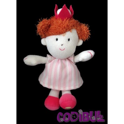 LUMINOU doudou fille princesse rose