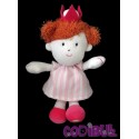 LUMINOU doudou fille princesse rose