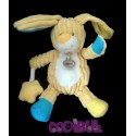 BABY NAT' doudou lapin jaune bleu hochet