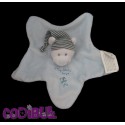 NICOTOY Doudou plat étoile ours bleu My Little Toys