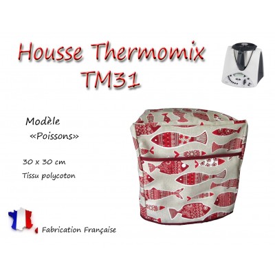 TM31 Housse de protection pour Robot Thermomix "Poissons"