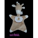 DMC * Doudou girafe beige + bavoir *