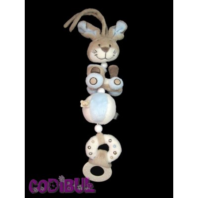 NOUKIE'S Mobile hochet dentition lapin collection OSCAR ET LEON