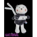 SUCRE D'ORGE doudou ours bleu pingouin tétinou