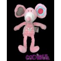 BENGY Doudou souris rose coeur fleur