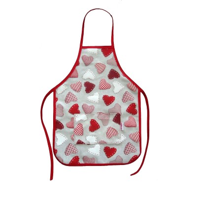 TABLIER DE CUISINE ENFANT "COEUR ROUGE"