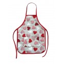 TABLIER DE CUISINE ENFANT "COEUR ROUGE"