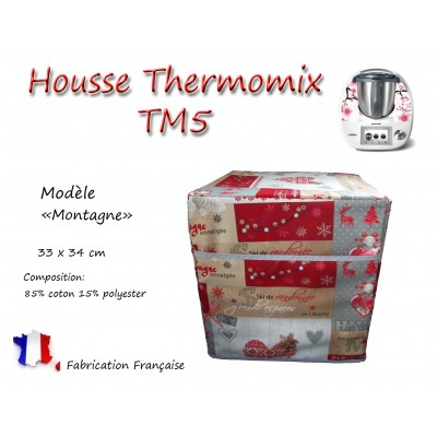 TM5 Housse de protection pour Robot Thermomix "Montagne"