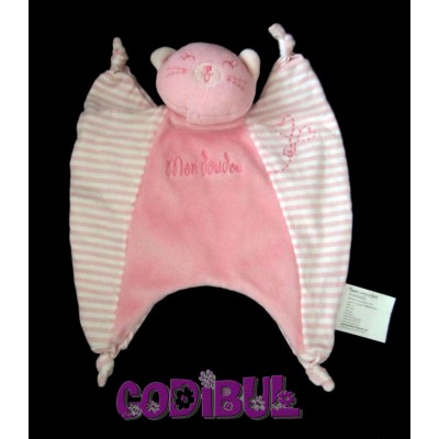 DOUDOU POUPEE FILLE ROSE NOUNOURS