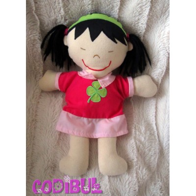 DOUDOU POUPEE FILLE ROSE NOUNOURS