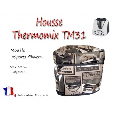TM31 Housse de protection pour Robot Thermomix "Sports d'hiver"