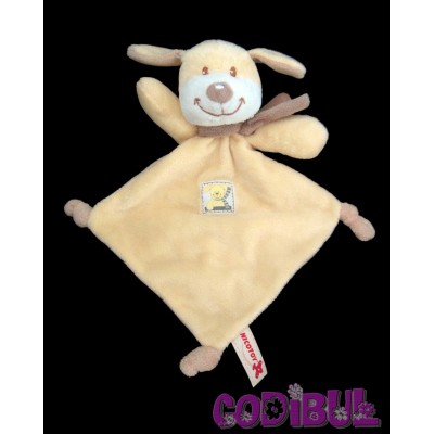 NICOTOY doudou plat Lapin beige ABC collection Laline