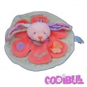 DOUDOU ET COMPAGNIE lapin loupichou orange vert mauve papillon