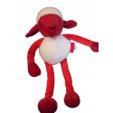 doudou MOUTON rouge beige MARESE