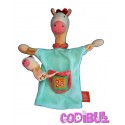 MOULIN ROTY doudou marionnette girafe "les loustics"