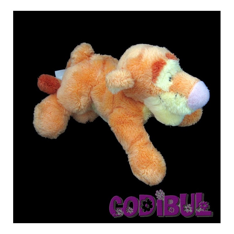 DISNEY Doudou tigrou orange couché