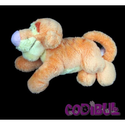 DISNEY Doudou tigrou orange couché