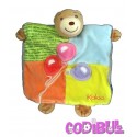 KALOO doudou marionnette ours patchwork ballons