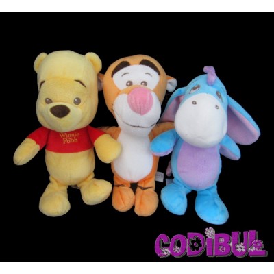 NICOTOY DISNEY lot 3 doudous winnie bourriquet et tigrou