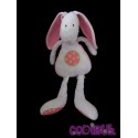 JELLYCAT doudou lapin rose vert pois