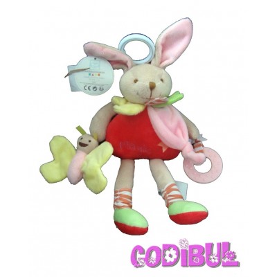 DOUDOU ET COMPAGNIE pantin d'activités et d'éveil lapin magic