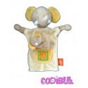 MOULIN ROTY Doudou marionnette éléphant Les Loustics