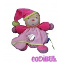 KALOO doudou ours boule rose coeur collection pop