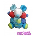 KALOO doudou souris bleu éléphant collection pop