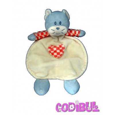 peluche araignée bleu ajena doudou araignée yeux brodées