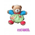 KALOO doudou Ours boule bleu vert crocodile