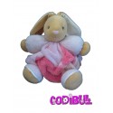 KALOO Doudou lapin boule plume rose 30 cm