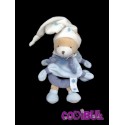 DOUDOU ET COMPAGNIE hochet ours bleu étoiles petit chou