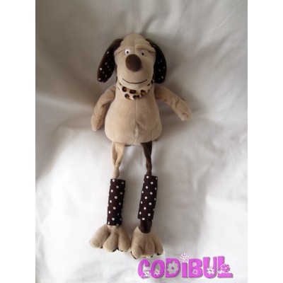 RAYNAUD LES PETITES MARIE Doudou chien beige aux longues pattes Lucien