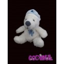 GIPSY doudou ours blanc poisson bleu