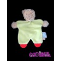 NOUKIE'S Doudou plat chat tidoo fidji vert anis