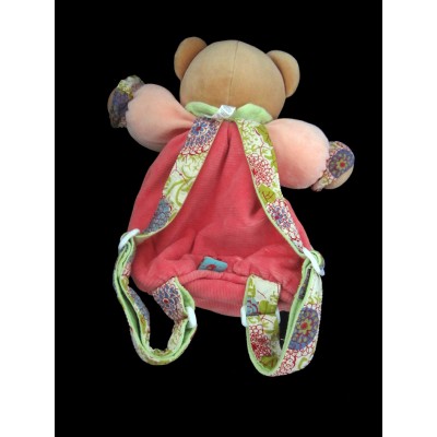 KALOO Doudou Bliss ours rose sac à dos