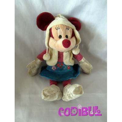 Doudou Peluche MINNIE Disneyland resort jupe bleue chapka