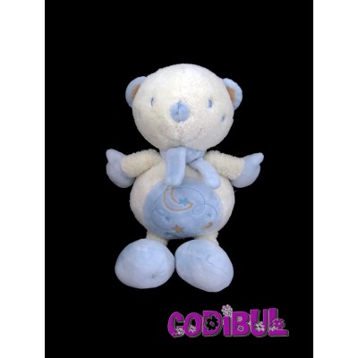 Doudou mouchoir Ours en velours blanc - SAUTHON - Blanc - Kiabi