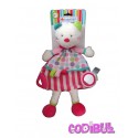 BABYSUN doudou plat chat rose les gourmandises Babyfehn