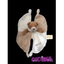 BABY NAT' Doudou plat ours beige marron bamboo