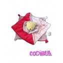 BABY NAT' doudou plat ours rose mauve