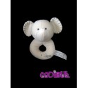 TIAMO doudou hochet éléphant beige