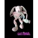 BABY NAT' Doudou pantin Lapin rose collection layette